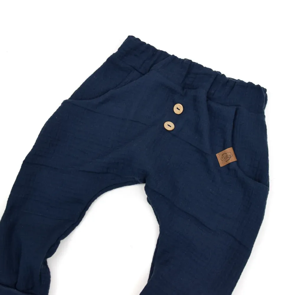 Pumphose | Musselin | marine