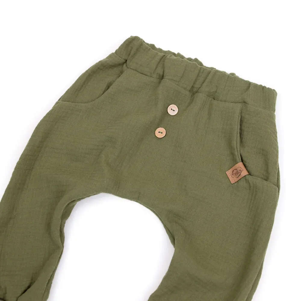 Pumphose | Musselin | khaki