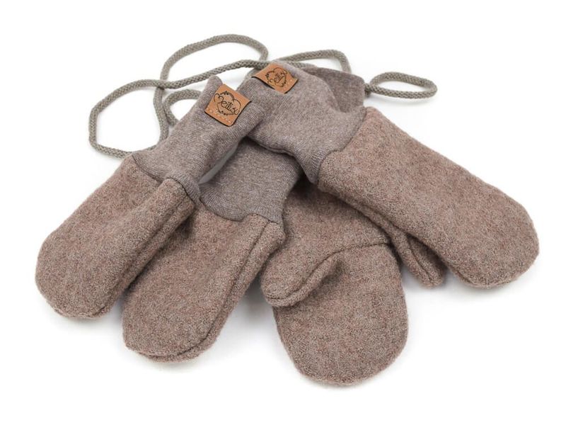 Walkhandschuhe | hellbraun meliert