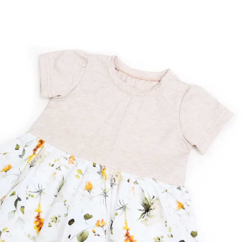 Kleid | lang- & kurzarm | Musselin | Wildblumen