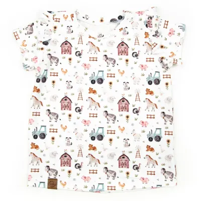 T-Shirt mit Rüschen | kleiner Bauernhof