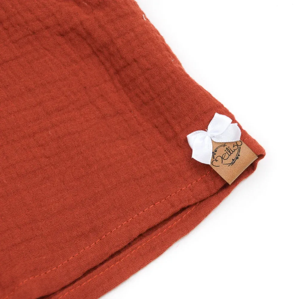 Paperbag Shorts | Musselin | rost