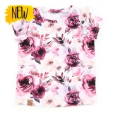 T-Shirt mit Rüschen | Pink Peony