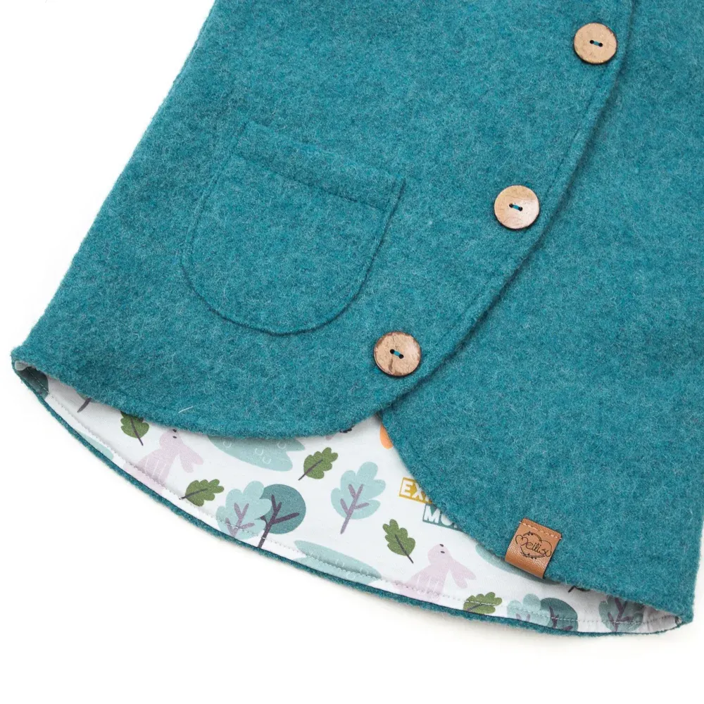 Walkweste | petrol meliert