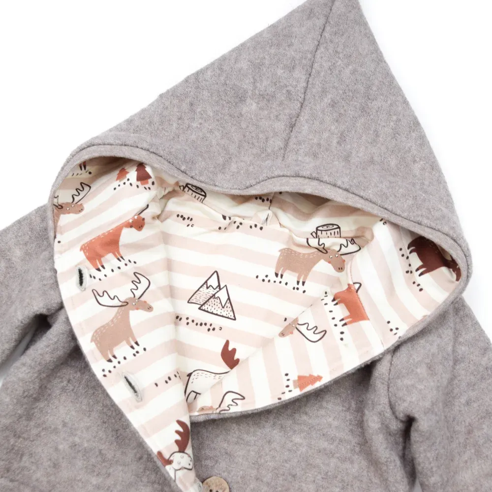 Walkjacke | beige meliert