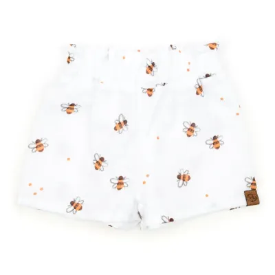 Paperbag Shorts | Musselin | flotte Biene