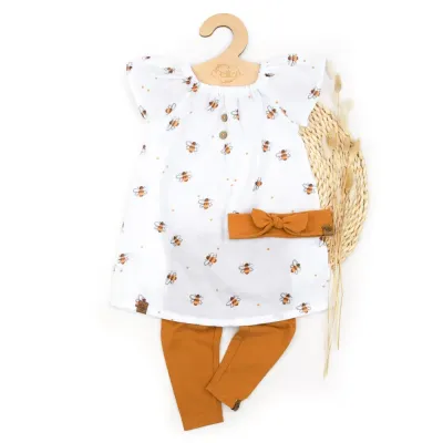 Set | flotte Biene | Sommerkleid & Leggings & Haarband