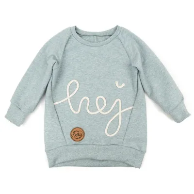 Oversized Pullover Schriftzug | mint