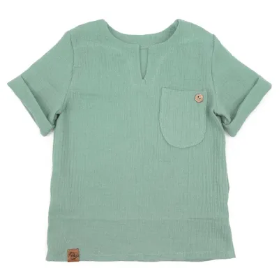 T-Shirt | Musselin | dusty mint