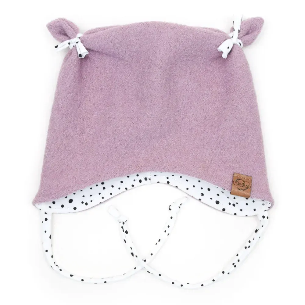 Walkmütze mit Ohren | puderrosa