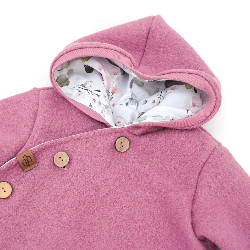 Walkoverall Wollwalk Anzug Baby Kinder altrosa