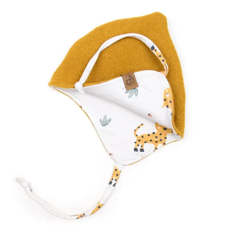 Walkmütze mit Zipfel | gelb | Gr. 45-47 cm Walkmütze mit Zipfel | gelb | Gr. 45-47 cm