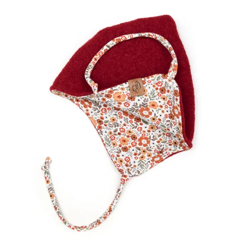 Walkmütze mit Zipfel | dunkelrot | Gr. 45-47 cm Walkmütze mit Zipfel | dunkelrot | Gr. 45-47 cm