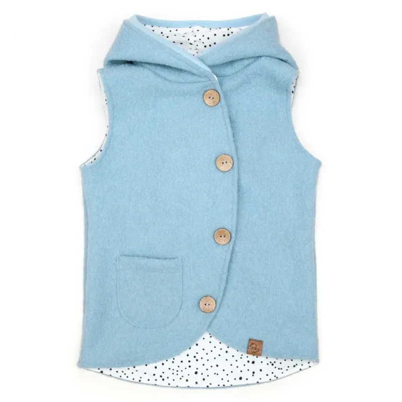 Walkweste | babyblau | Größe 86/92