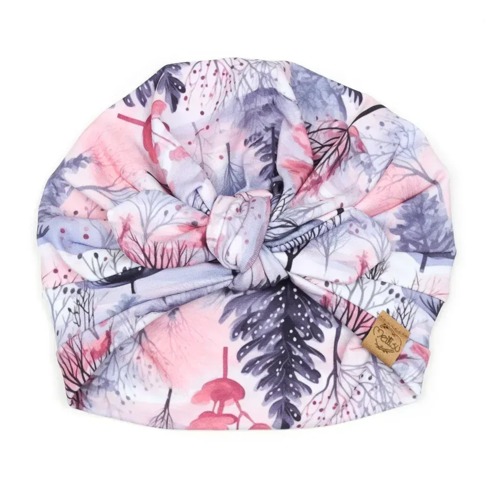 Turbanmütze | Winterwald | Größe 45-47cm