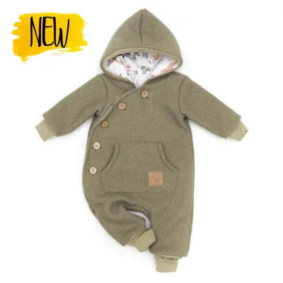 Walkoverall Wollwalk Anzug Baby Kinder helloliv grün