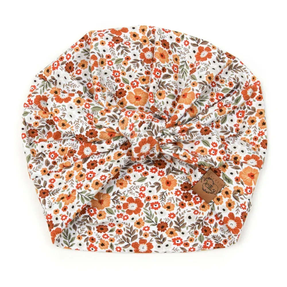 Turbanmütze | Blumenkonfetti