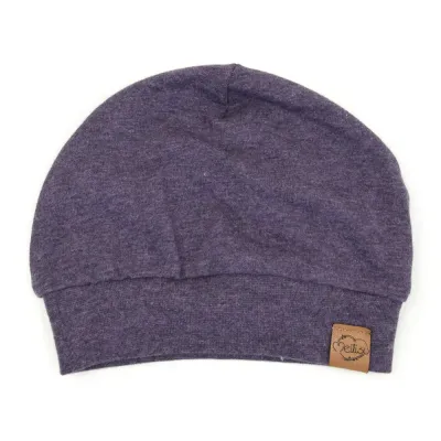 Bündchenmütze | aubergine