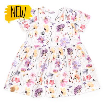 Kleid | lang- & kurzarm | Blumenmeer | allover