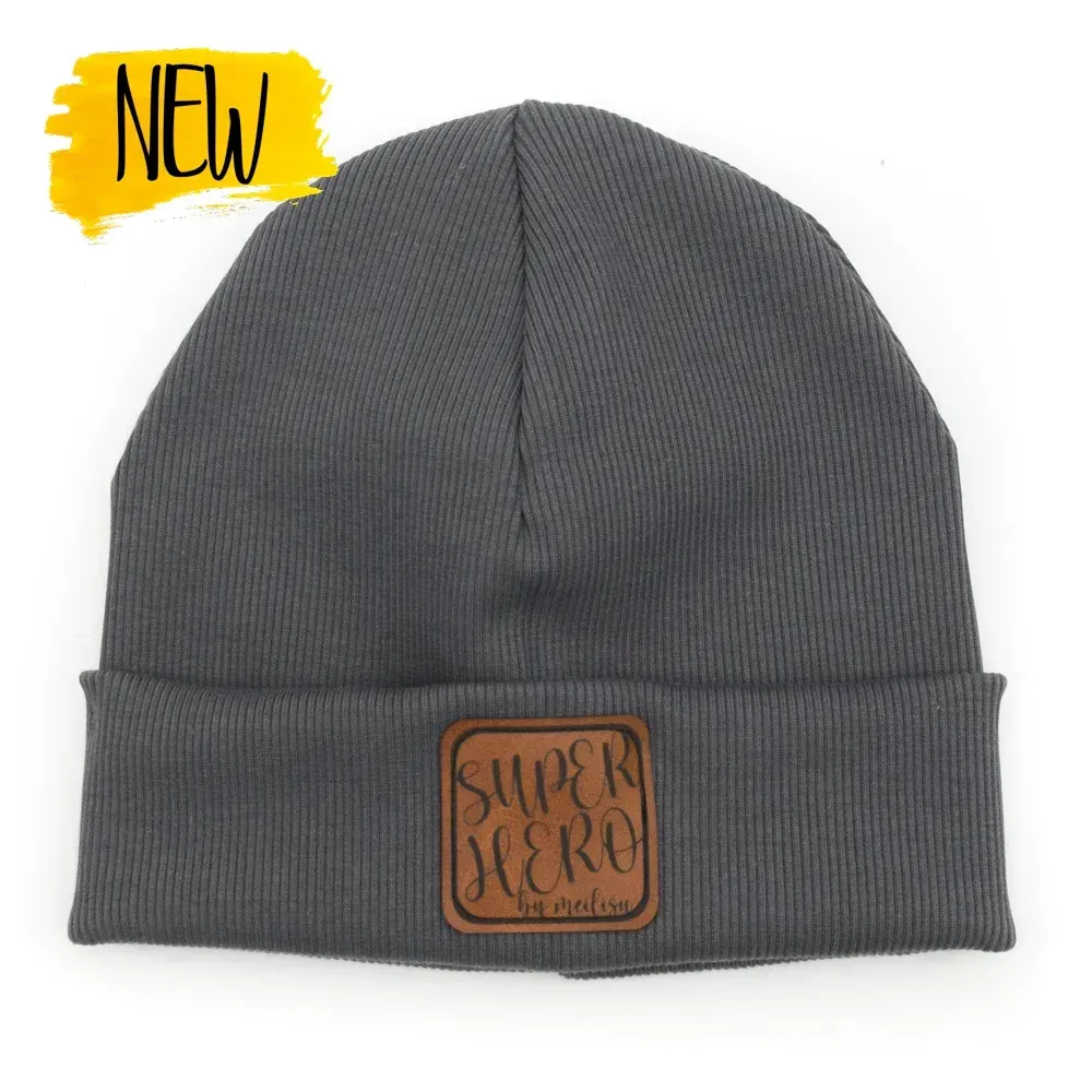 Hipster Mütze | Feinripp | grau