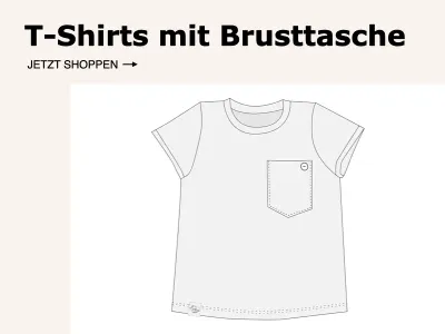 T-Shirts mit Brusttasche