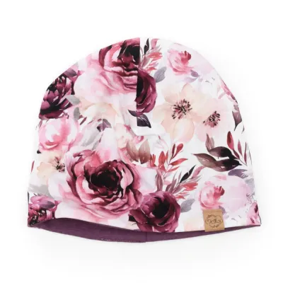 Wendemütze | pink Peony | Gr. 51-53 cm