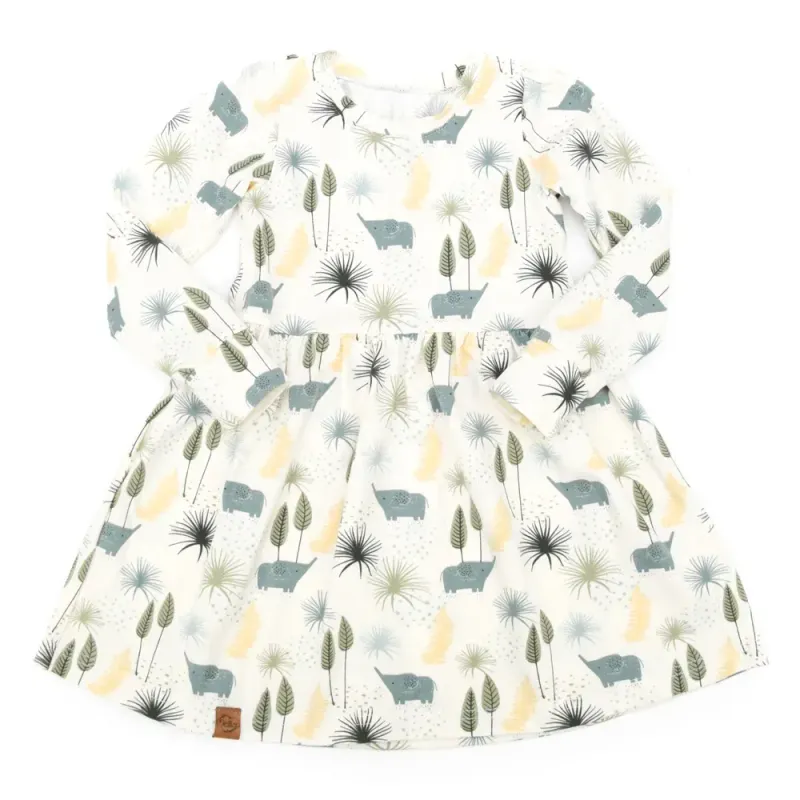 Kleid | Elefant Emil | allover | Gr. 98/104 Kleid | Elefant Emil | allover | Gr. 98/104