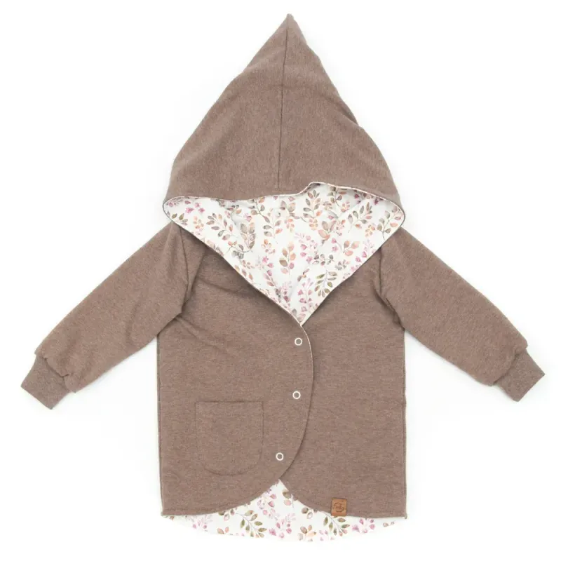 Sweatjacke | hellbraun meliert | Gr. 86/92 Sweatjacke | hellbraun meliert | Gr. 86/92