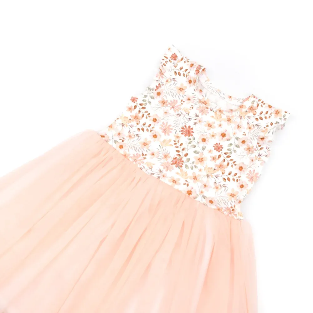 Kleid | lang- & kurzarm | Blütenzauber | Tüll