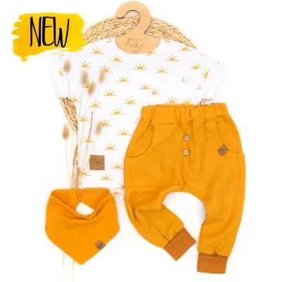 Set | Sunset | Musselin | Shirt & Pumphose & Halstuch