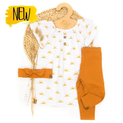 Set | Sunset | Sommerkleid & Leggings & Haarband