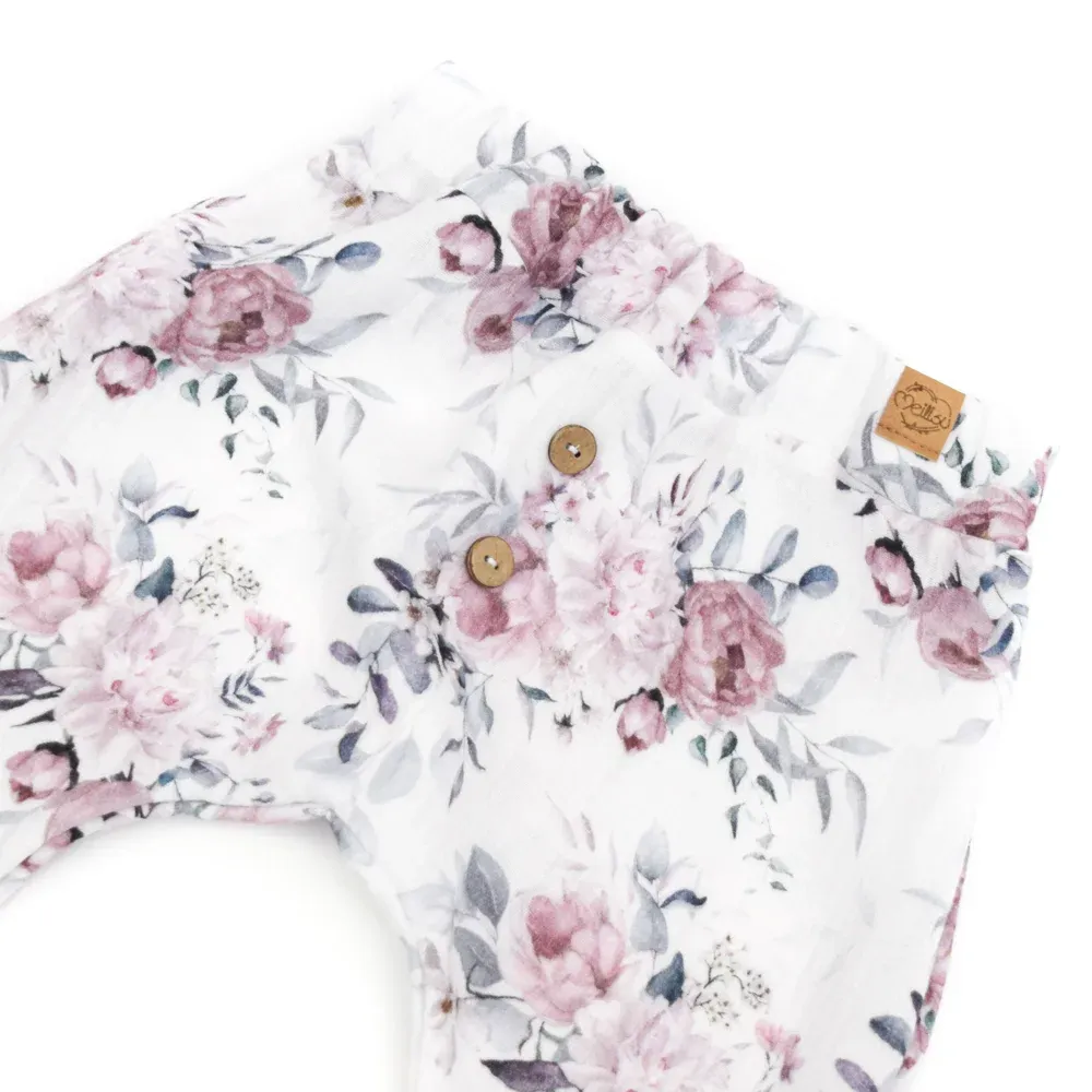 Pumphose | Musselin | Frühlingsrosen