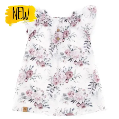 Sommerkleid | Musselin | Frühlingsrosen