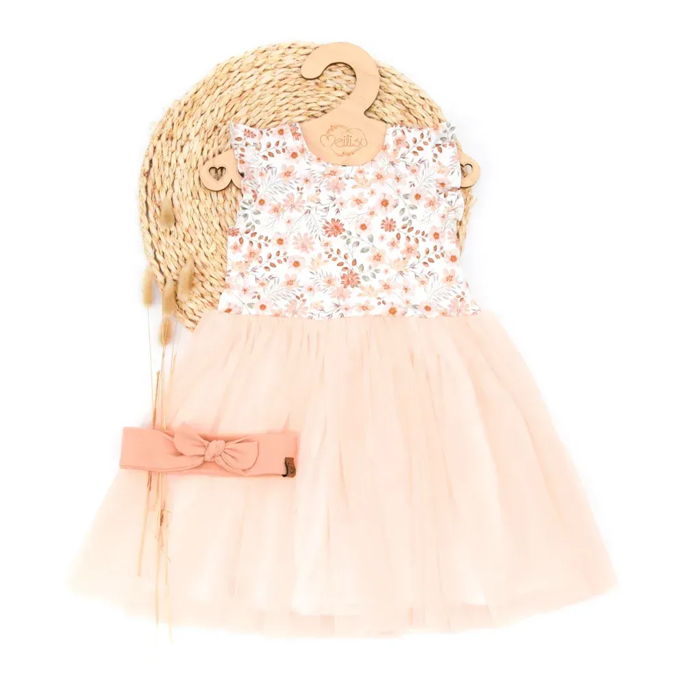 Set | Blütenzauber | Tüllkleid & Haarband