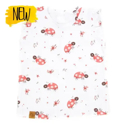 T-Shirt mit Rüschen | Marienkäfer