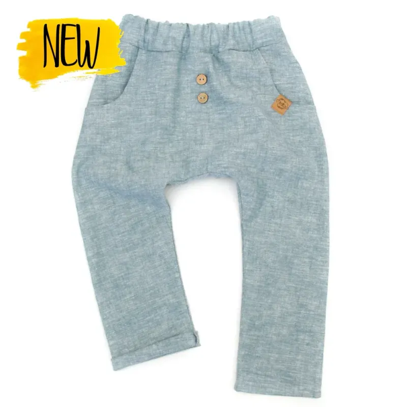 Pumphose | Leinen | dusty blue