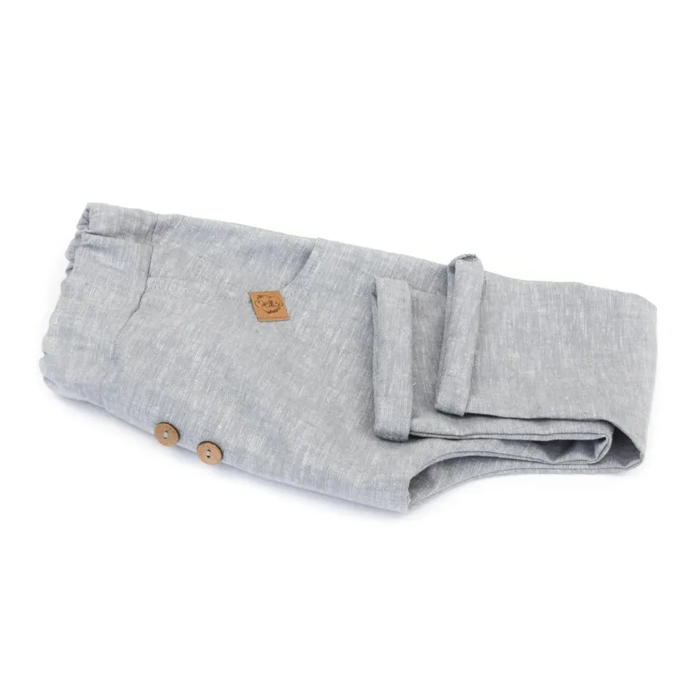 Pumphose | Leinen | hellgrau meliert