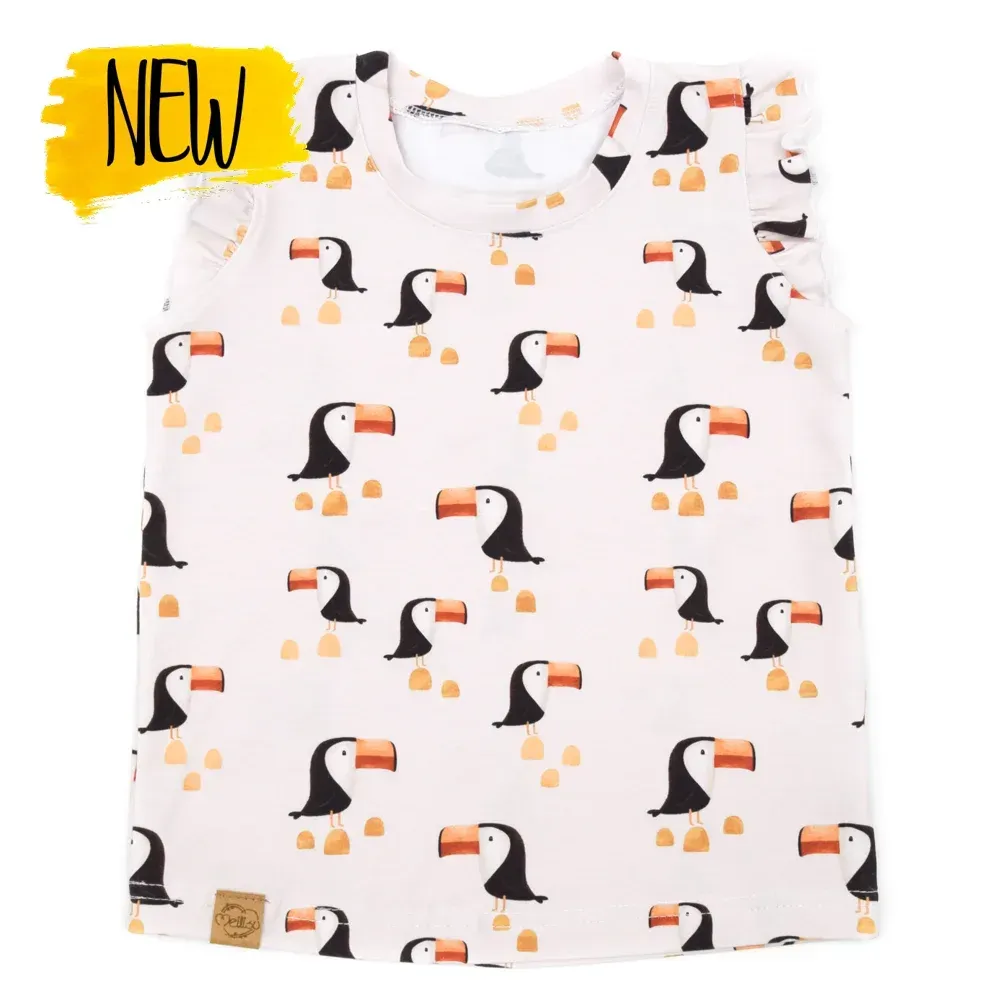 T-Shirt mit Rüschen | Tukan Tobi