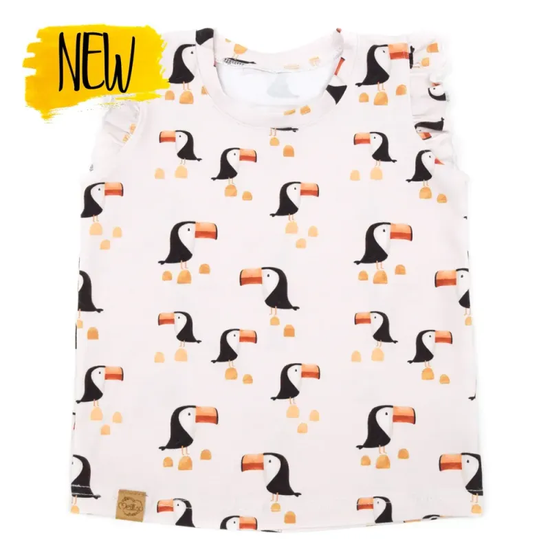T-Shirt mit Rüschen | Tukan Tobi