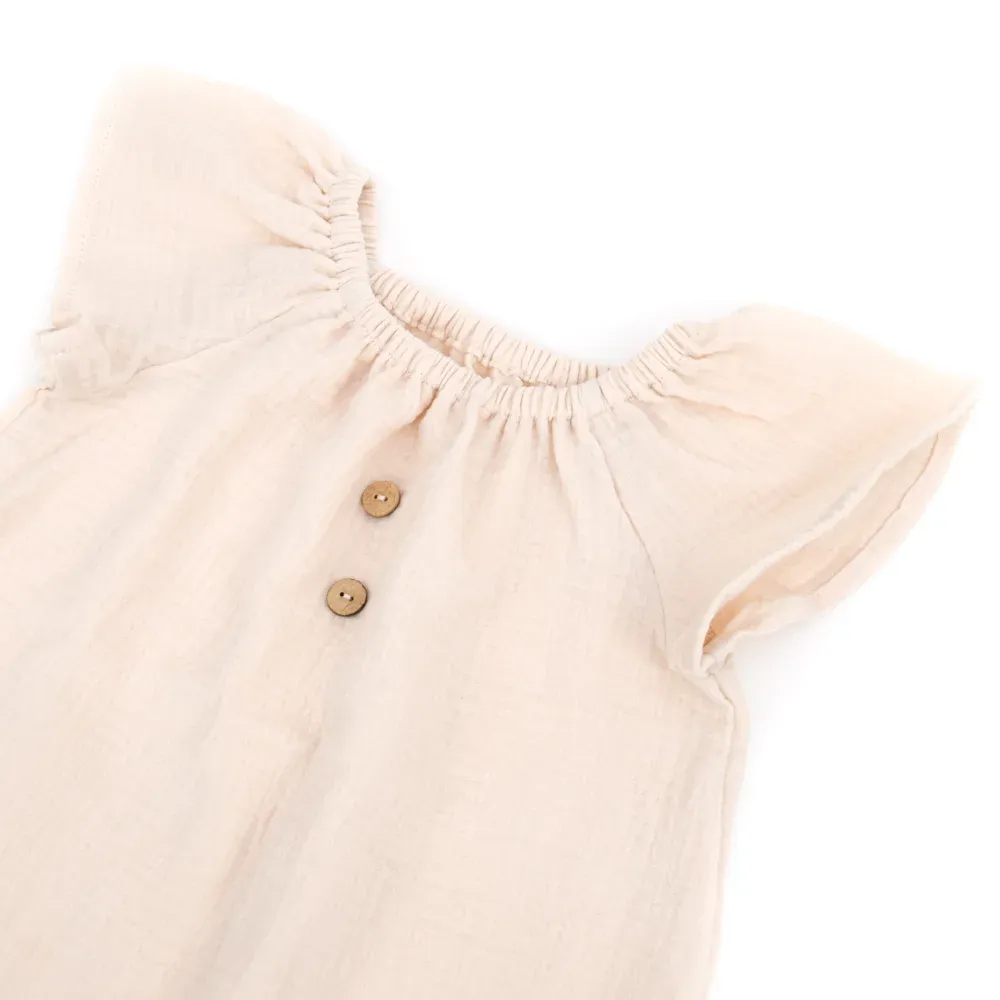 Sommerkleid | Musselin | creme