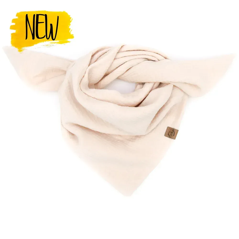 Dreieckstuch Kinder | Musselin | creme