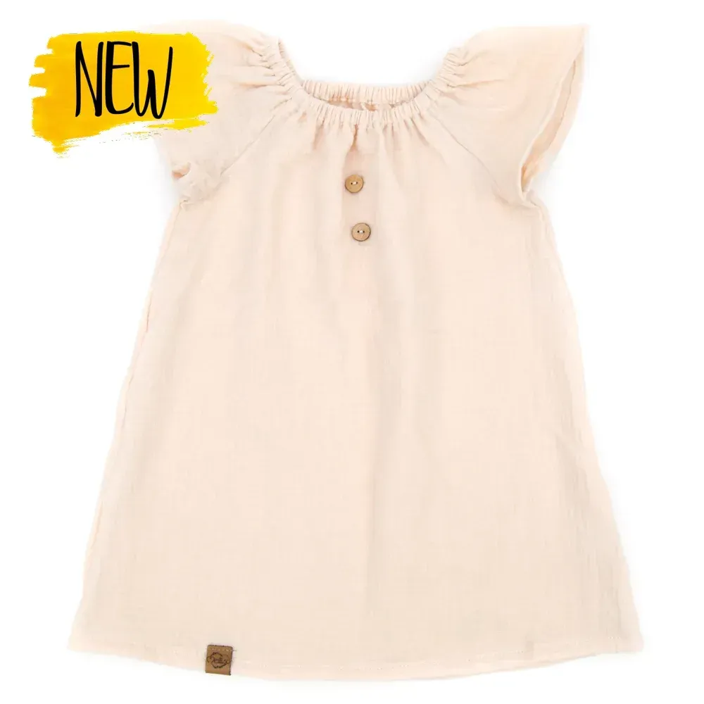 Sommerkleid | Musselin | creme