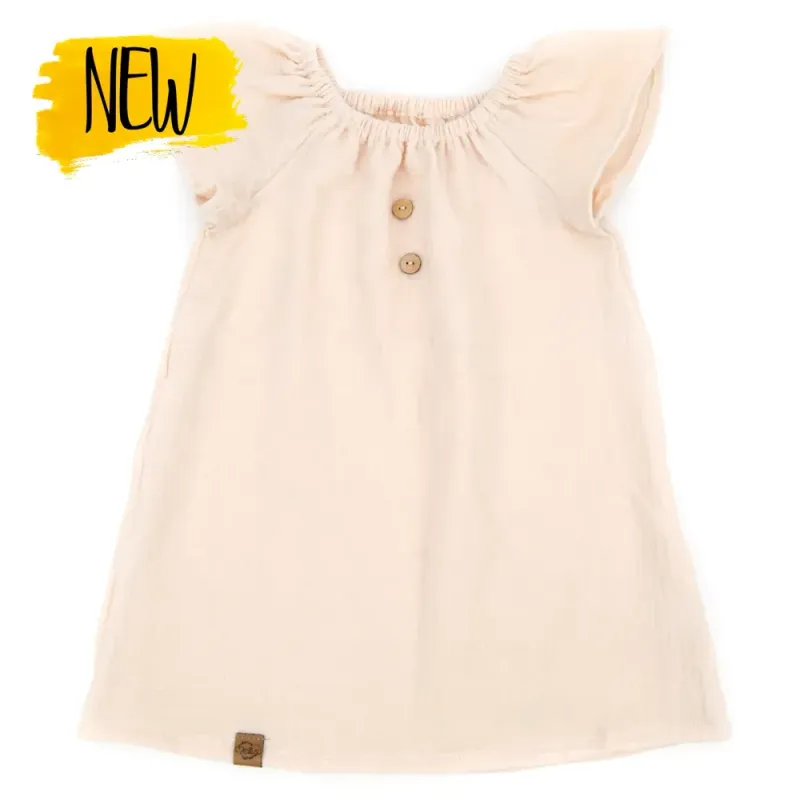 Sommerkleid | Musselin | creme