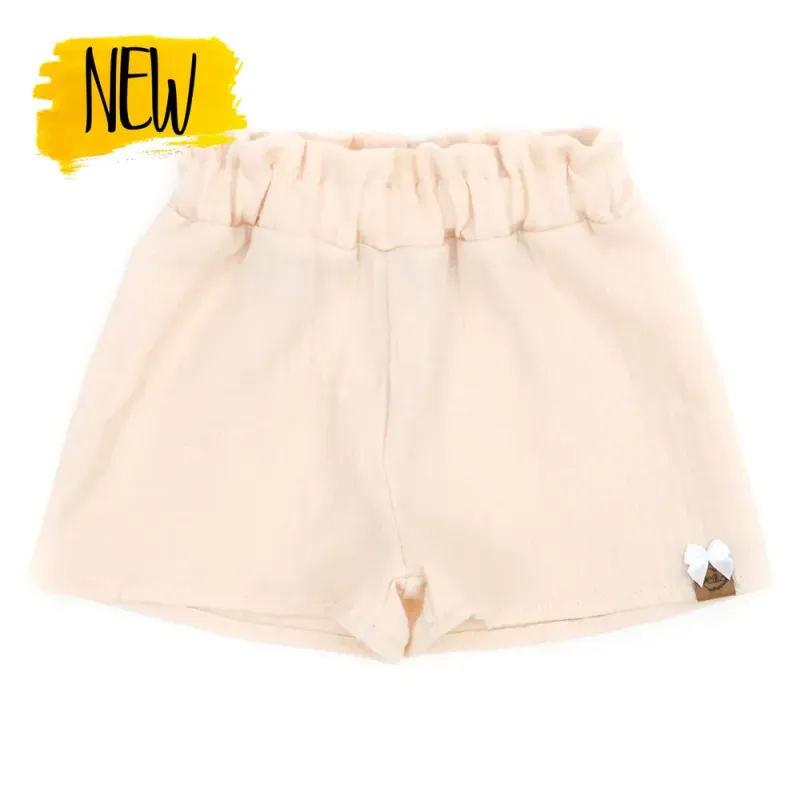 Paperbag Shorts | Musselin | creme