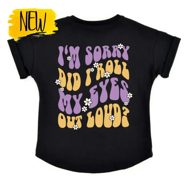 Oversized T-Shirt | Rolling Eyes | schwarz Oversized T-Shirt | Rolling Eyes | schwarz