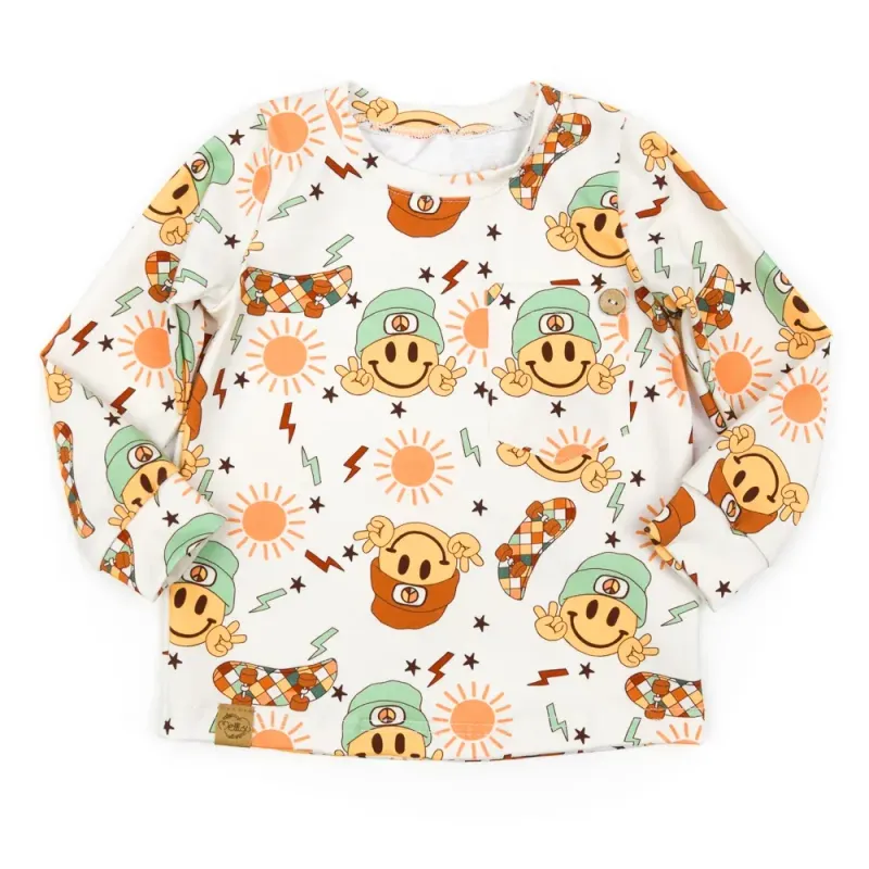 Langarmshirt | cool Smiley | Gr. 86/92 Langarmshirt | cool Smiley | Gr. 86/92