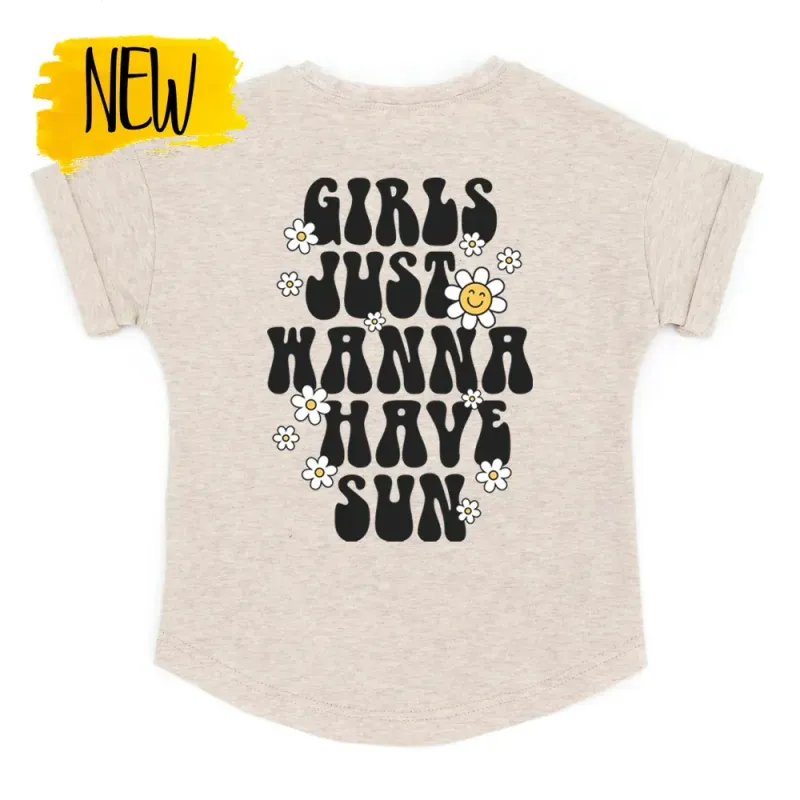 Oversized T-Shirt | GIRLS just wanna have sun | Gr. 68/74