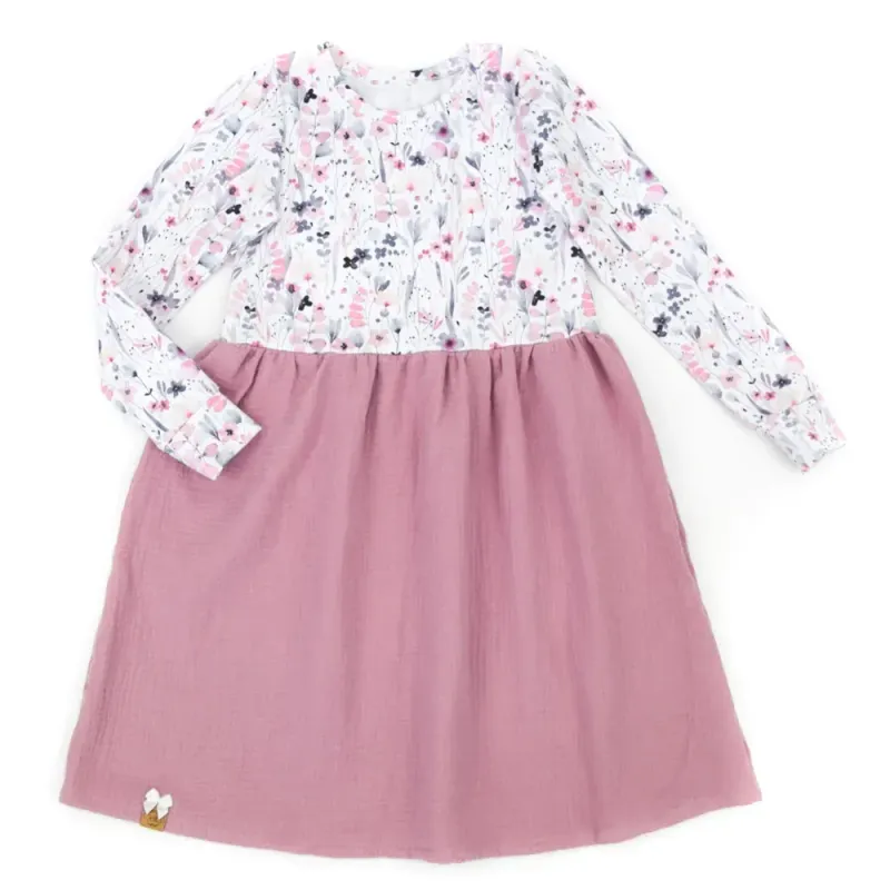 Kleid | Watercolor Flowers | Gr. 122/128 Kleid | Watercolor Flowers | Gr. 122/128