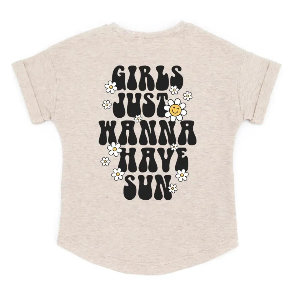 Oversized T-Shirt | GIRLS just wanna have sun | versch. Farben