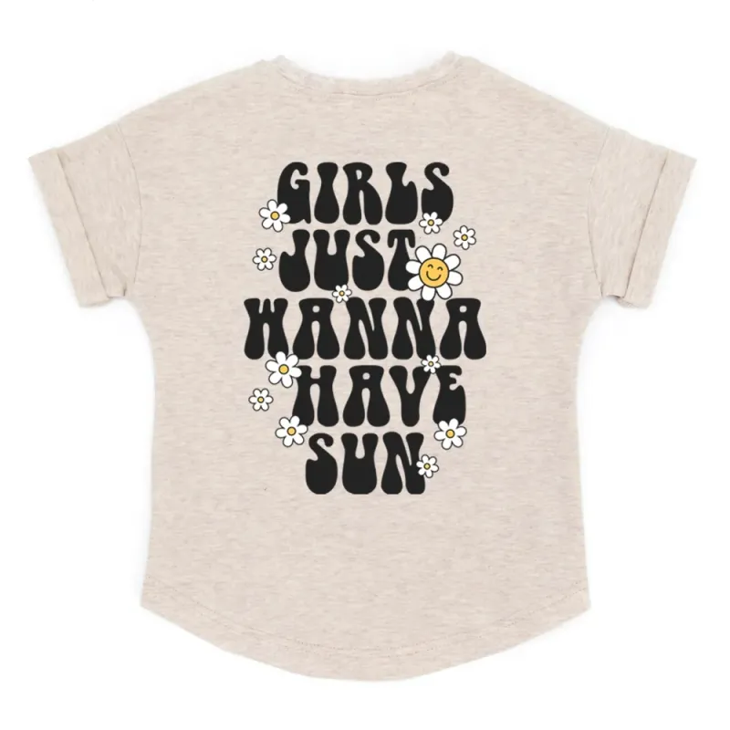 Oversized T-Shirt | GIRLS just wanna have sun | versch. Farben